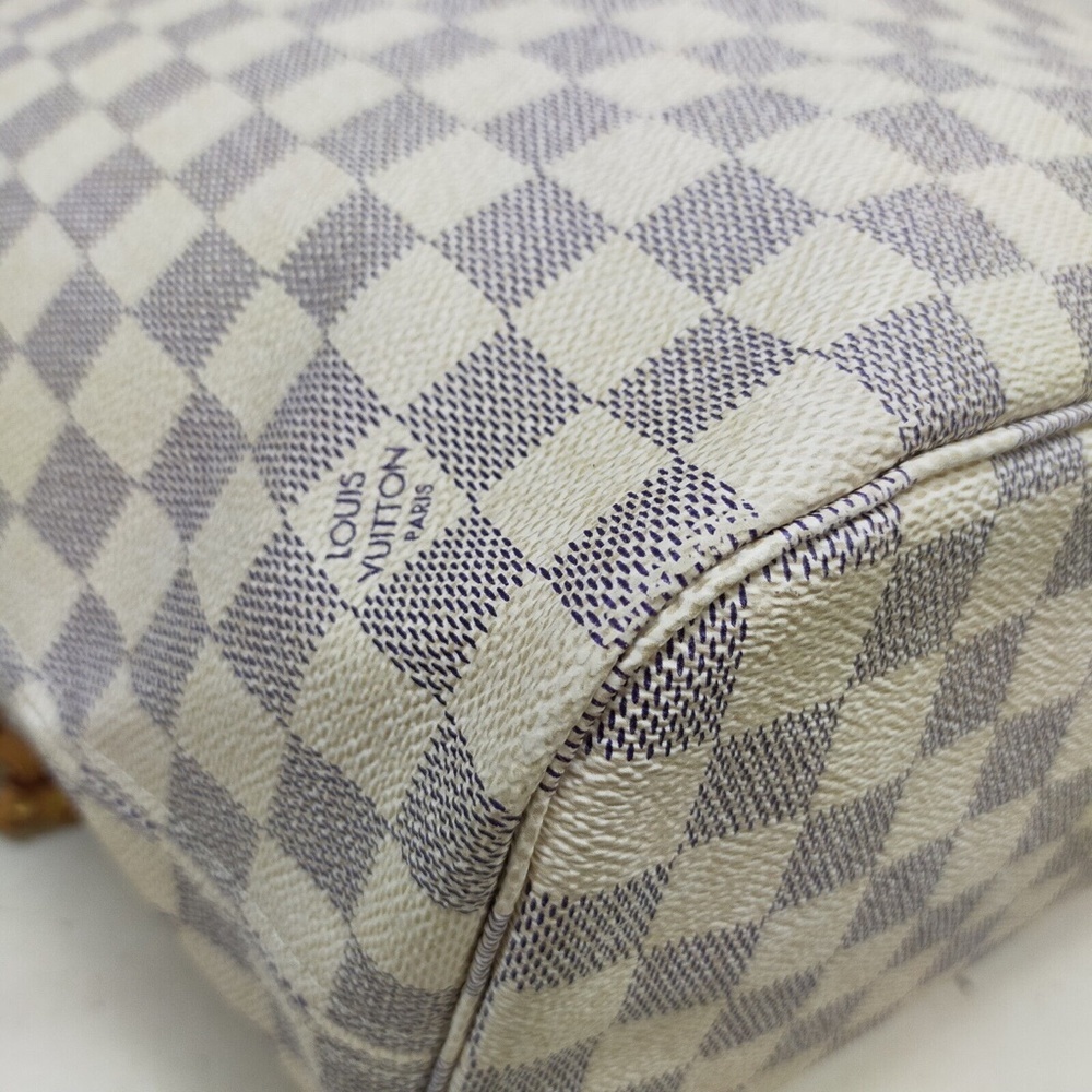 Louis Vuitton LV Tote Bag Neverfull MM White Damier Azur - Picture 6 of 11